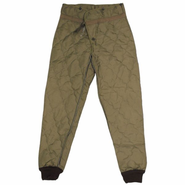 Czech army surplus cold weather quilted thermal trousers leggings liner