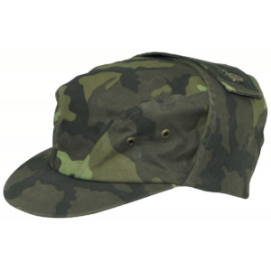 Czech army surplus M95 field cap with neck cover woodland camo