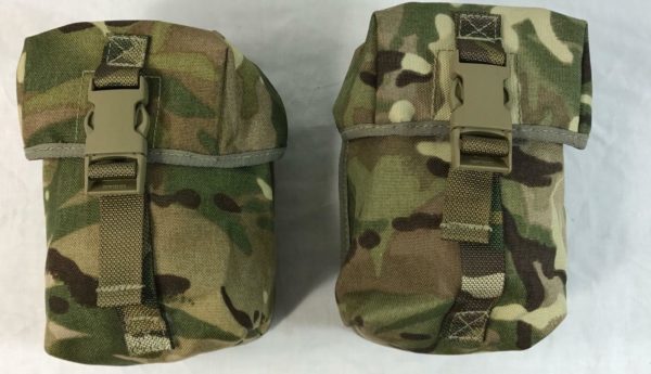 2 x  British army surplus MTP camo  large pouches molle G1 webbing