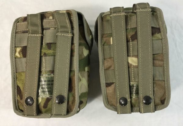 2 x  British army surplus MTP camo  large pouches molle G1 webbing - Image 2