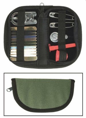 MILTEC olive green super compact folding sewing kit cadet travel camping cadet