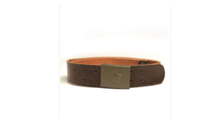Czech LEATHER army surplus heavy leather belt in a range of size