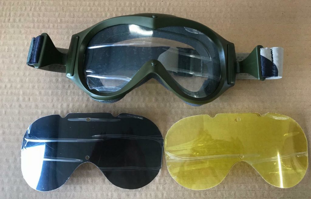 Genuine French army tanker goggles eye protection glass military sun sand wind main image 0