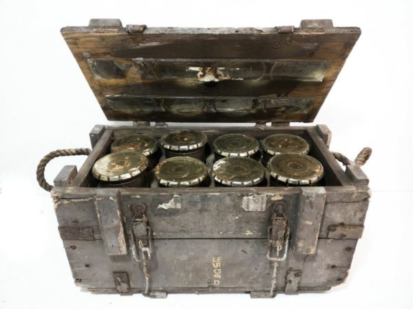British military R.A.F surplus aircraft engine starter cases in box - Image 3