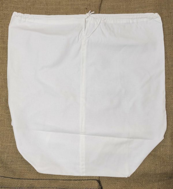 2 x French Army Surplus Small Laundry Bag Drawstring White
