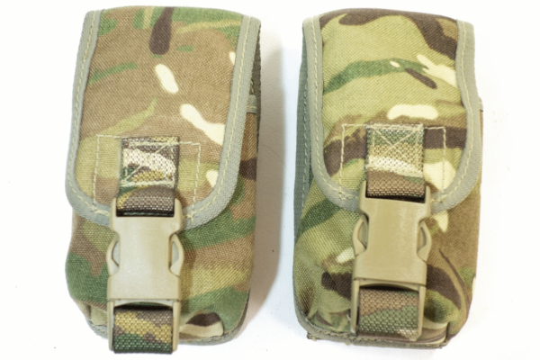 British army surplus MTP camouflage molle Osprey grenade pouches ...