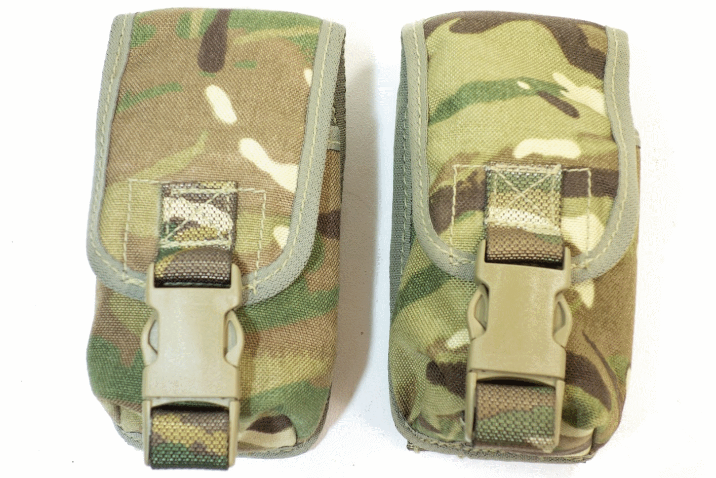 2 x British army surplus large mtp camouflage molle osprey pouches G1
