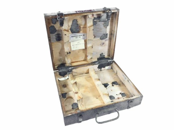 East European green vintage wooden ammo ammuntion case box - Image 2