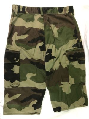 French army surplus woodland camouflage bermuda shorts