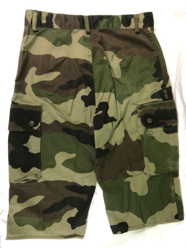 French army surplus woodland camouflage bermuda shorts