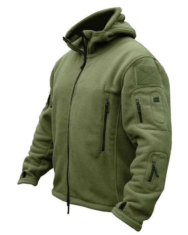 Army military security cadet zip up fleece jacket hoodie hoody tactical Surplus Lost