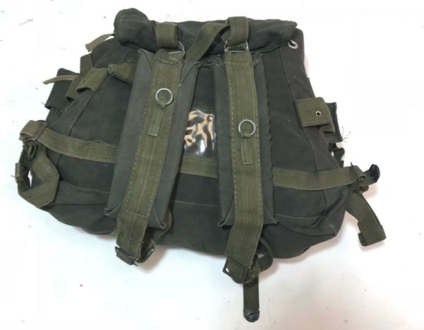 Turkish amry surplus vintage canvas olive green backpack - NEW/OLD stock - Image 2