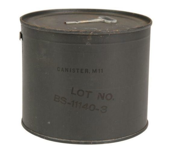 M11 Vintage gas mask filter in tin for  respirator vintage