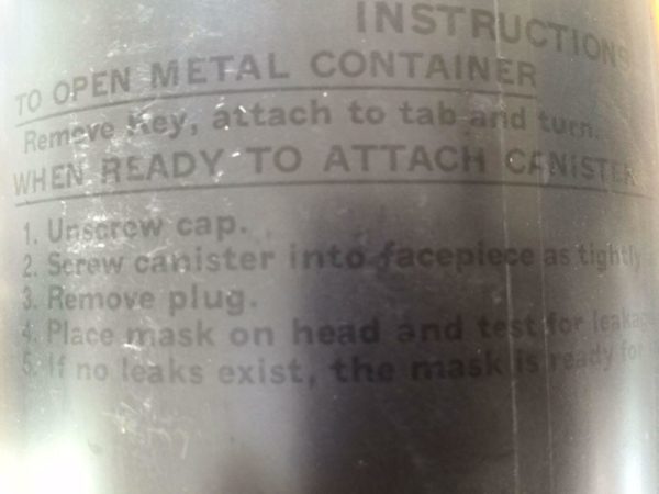 M11 Vintage gas mask filter in tin for  respirator vintage - Image 2