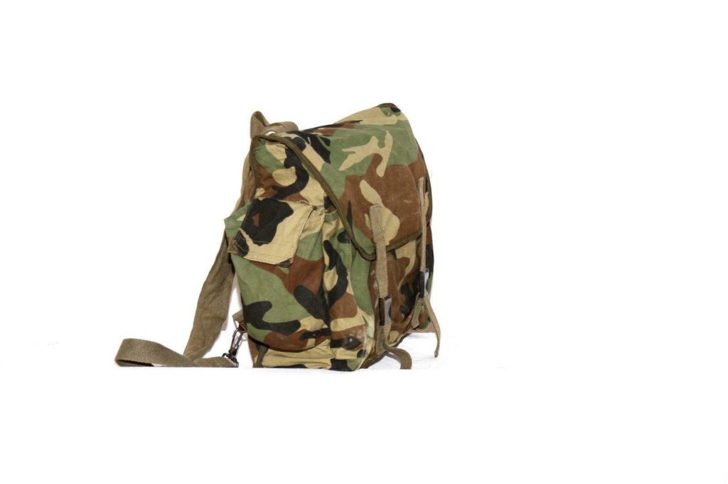 East European army surplus woodland camouflage backpack rucksack