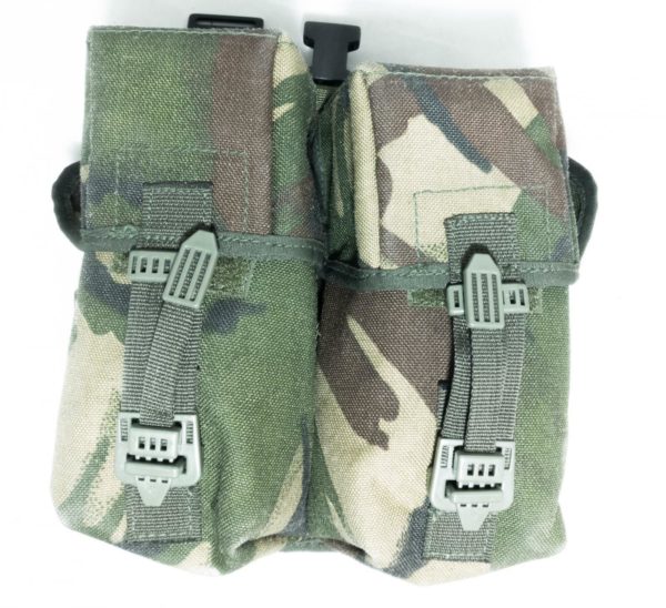 2 x British army surplus DPM camouflage double ammo / utility pouch - Image 2