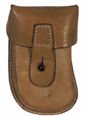 Czech army surplus 'Scorpion' brown leather magazine holder