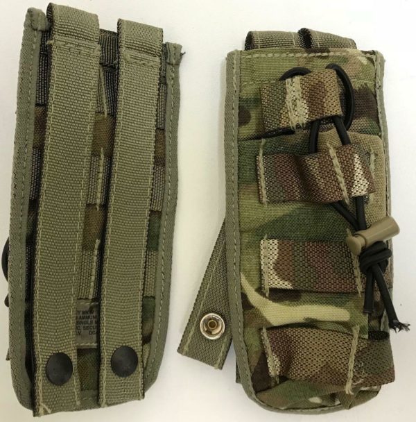 2 x British army surplus MTP single mag pouch G1 Osprey - Elastic - Image 2