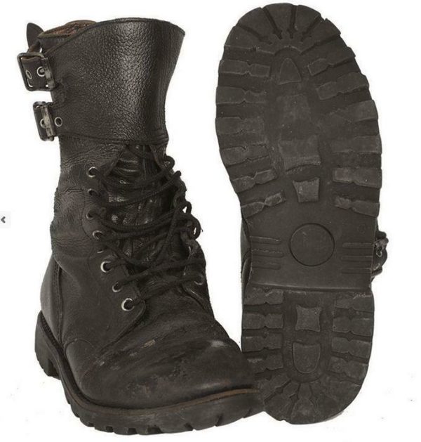 French army surplus leather RANGER assault combat boots