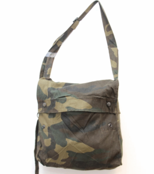East European army surplus woodland camouflage shoulder / bread /  bag