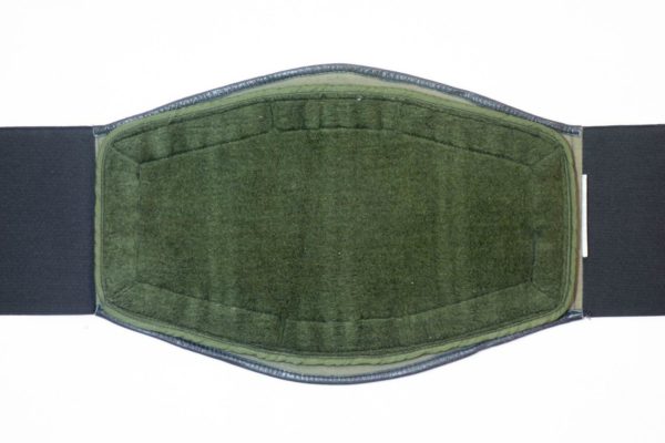 German army surplus vintage leather motorcycle kidney belt - Image 2