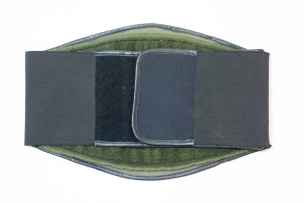 German army surplus vintage leather motorcycle kidney belt - Image 3