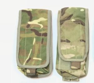 2 x British army surplus single mag  MTP camo pouches