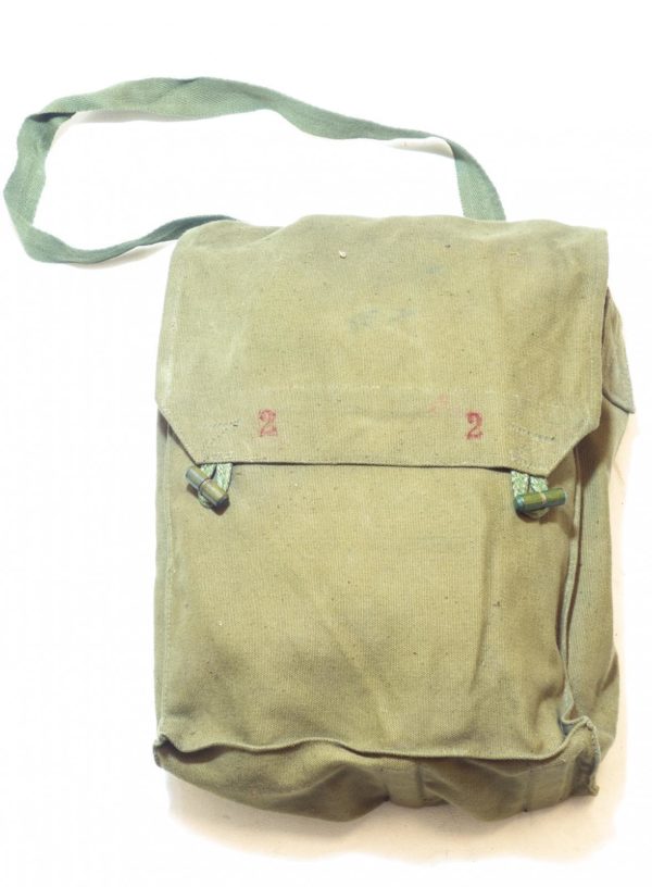 Vintage Gas mask bag, CZECH, cotton/canvas, NEW/UNISSUED