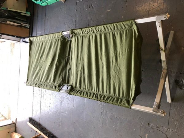 British army surpluis folding cot bed - spares/repair