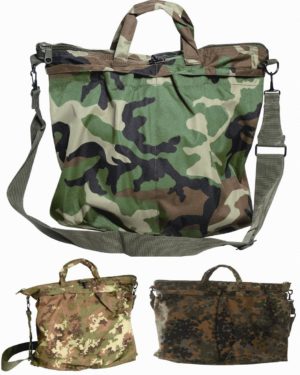 U.S. flying flight pilots helmet shoulder bag - range of colours