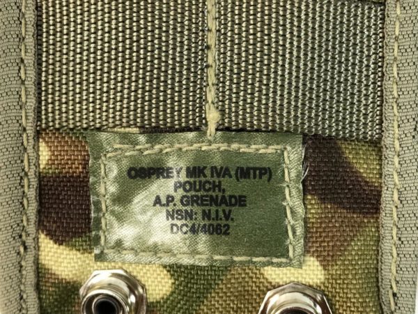 2 x British army surplus MTP camo grenade pouches GRADE 1 - Image 2