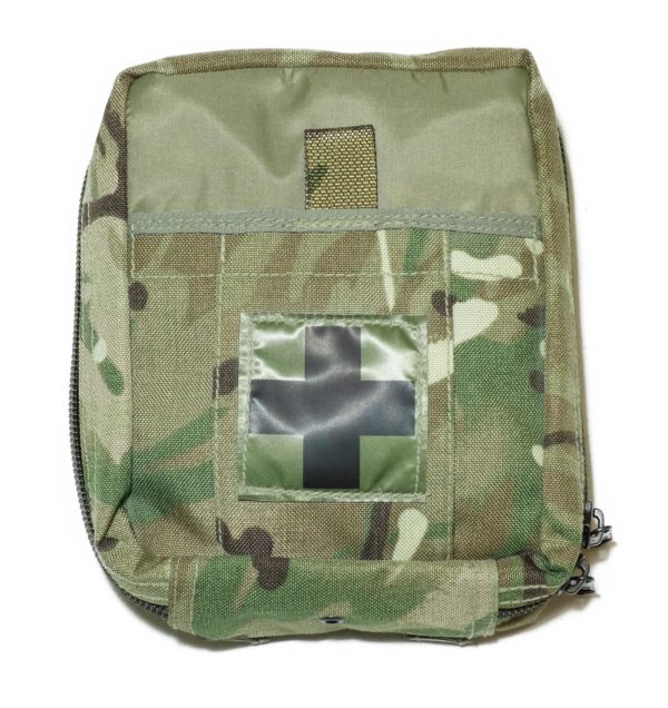 British Army Surplus First Aid Molle Pouch with Kit Contents 27 Pieces