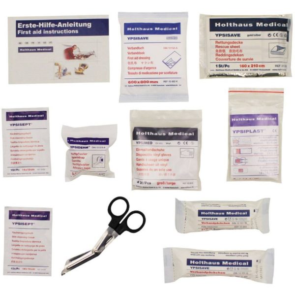 British Army Surplus First Aid Molle Pouch with Kit Contents 27 Pieces - Image 2
