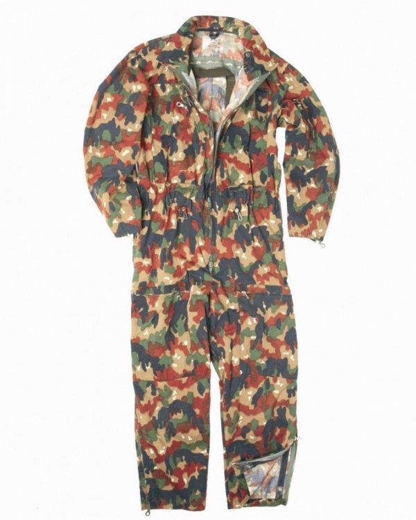Swiss army surplus alpenflage tank crew overalls coveralls