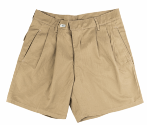 Italian army surplus all cotton khaki coloured shorts