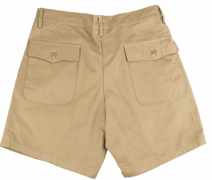 Italian army surplus all cotton khaki coloured shorts - Surplus & Lost