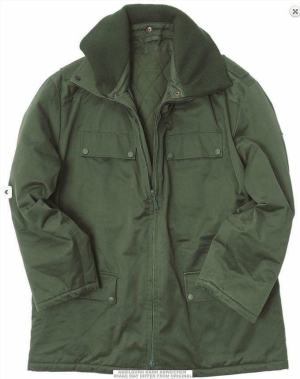 Polish army surplus deep green colour vintage lined parka