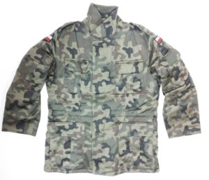 Polish East European army surplus camouflage parka removable liner