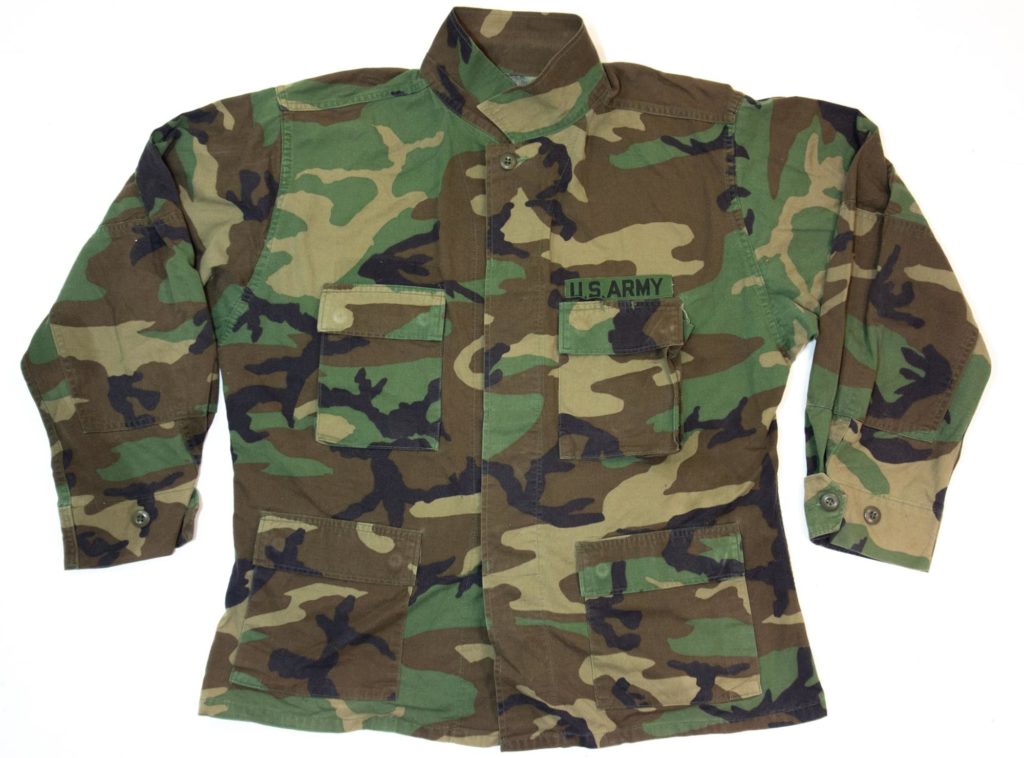 US army military M81 woodland camouflage bdu field shirt ripstop ...