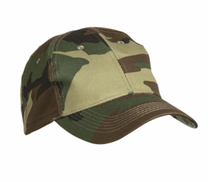 MIL-TEC Woodland camouflage adjustable baseball cap peak paintball combat