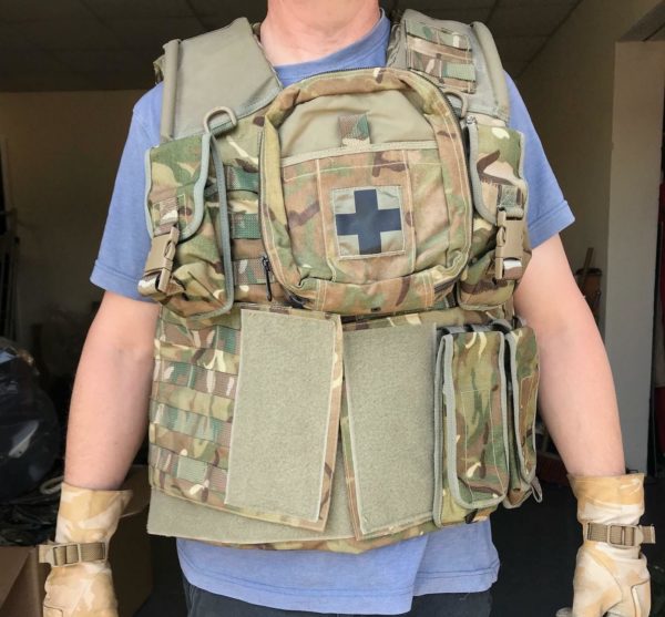 British army surplus MTP camo Osprey vest plus 7 pouches - Image 2