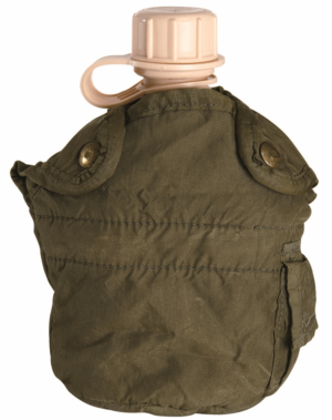 Original US army surplus 1 quart canteen plus pouch