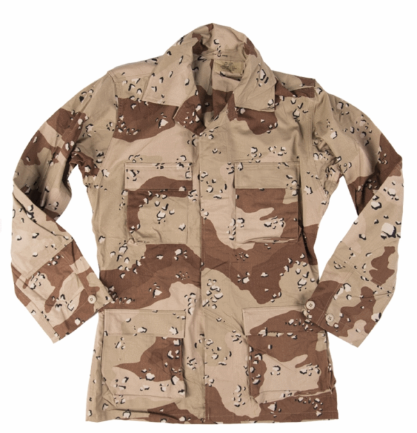 Original US army surplus desert camouflage BDU field jacket