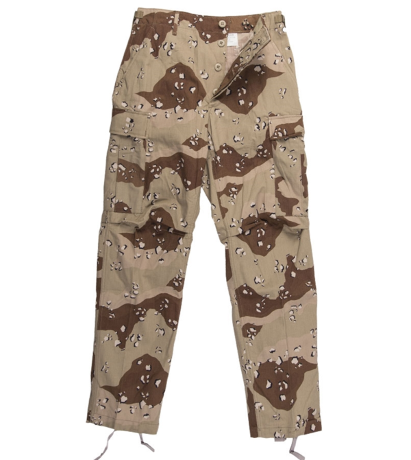 US army surplus 6 colour desert camouflage BDU trousers 27-31'