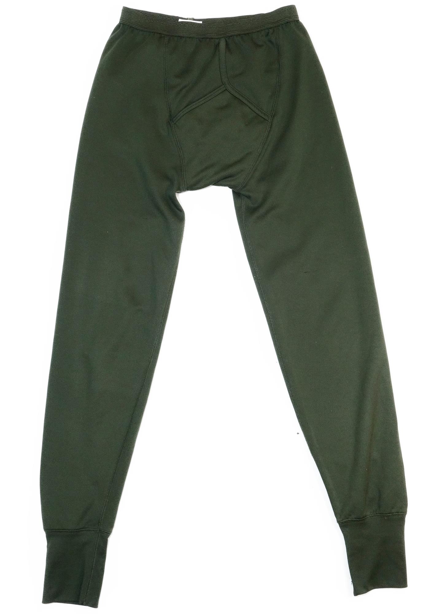 British Army Surplus Olive Long Johns Drawers Thermal Underwear
