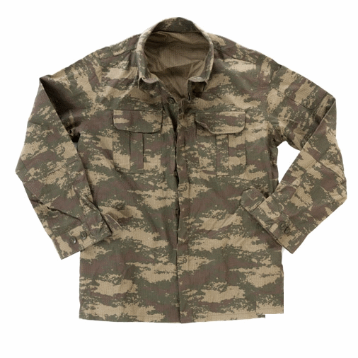 Turkish army / military surplus field jacket camouflage ripstop cotton ...