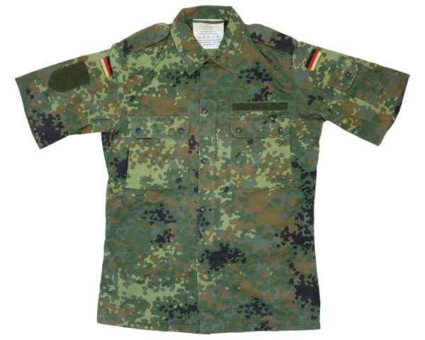 German Army Surplus Short Sleeve Flecktarn Field Shirt / Jacket