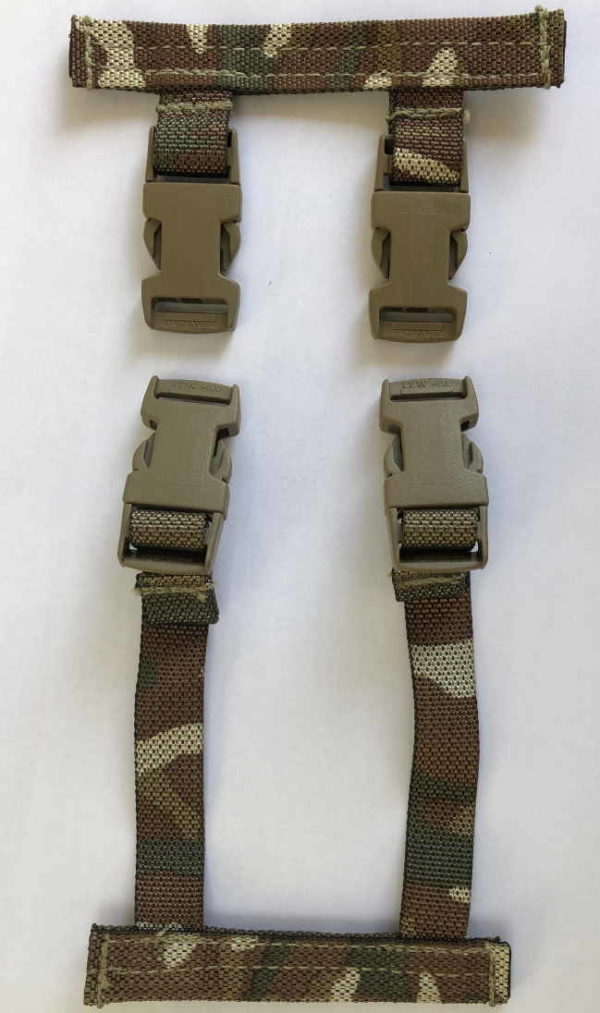 British Army Osprey Molle Straps Clips for Camelbak Hydration System - MTP