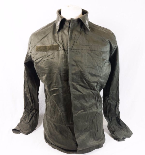 Vintage Italian army surplus cotton olive green field jacket