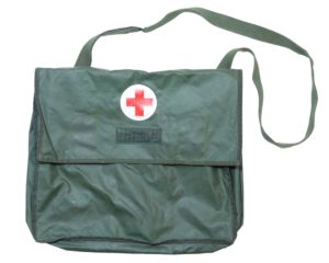 Swedish Army Surplus Vinyl Waterproof Medical First Aid Bag